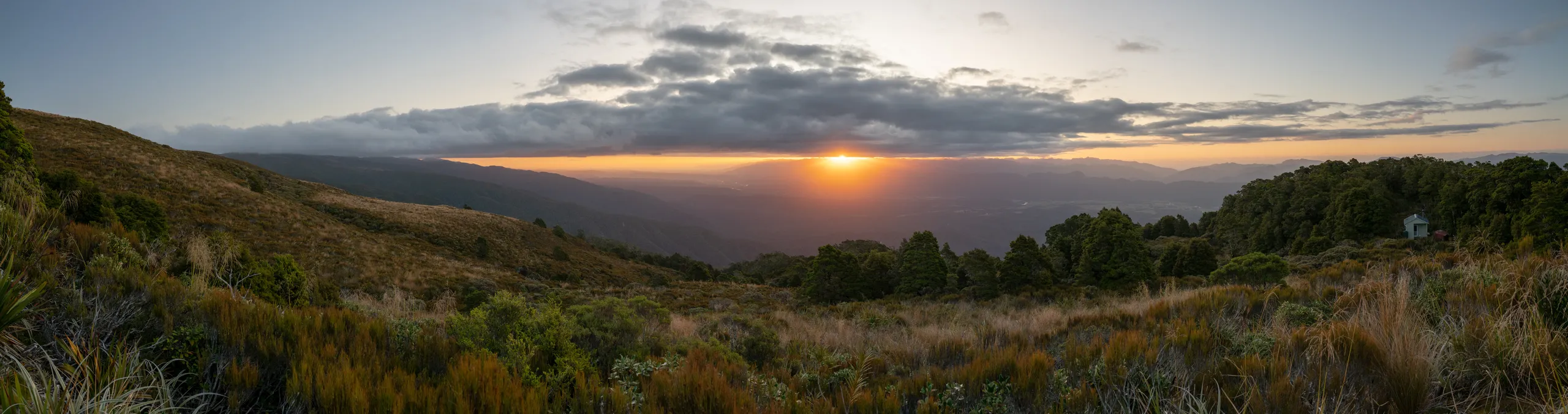 Sunset over the Paparoa Range