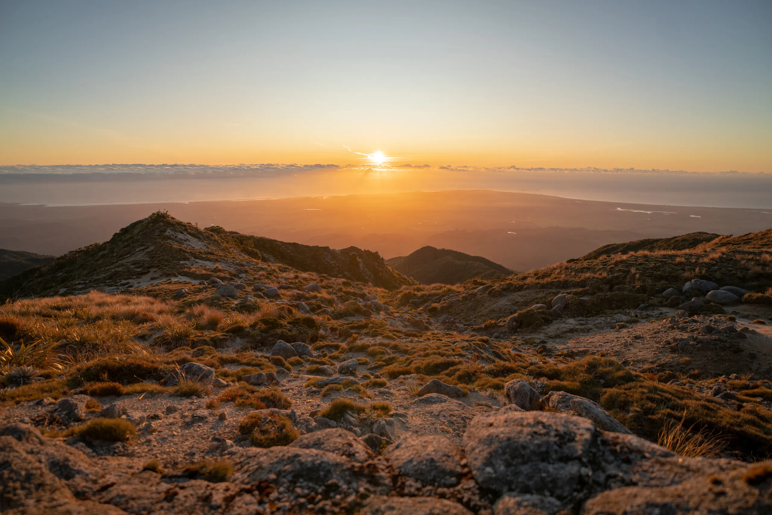 View of the West Coast from the saddle