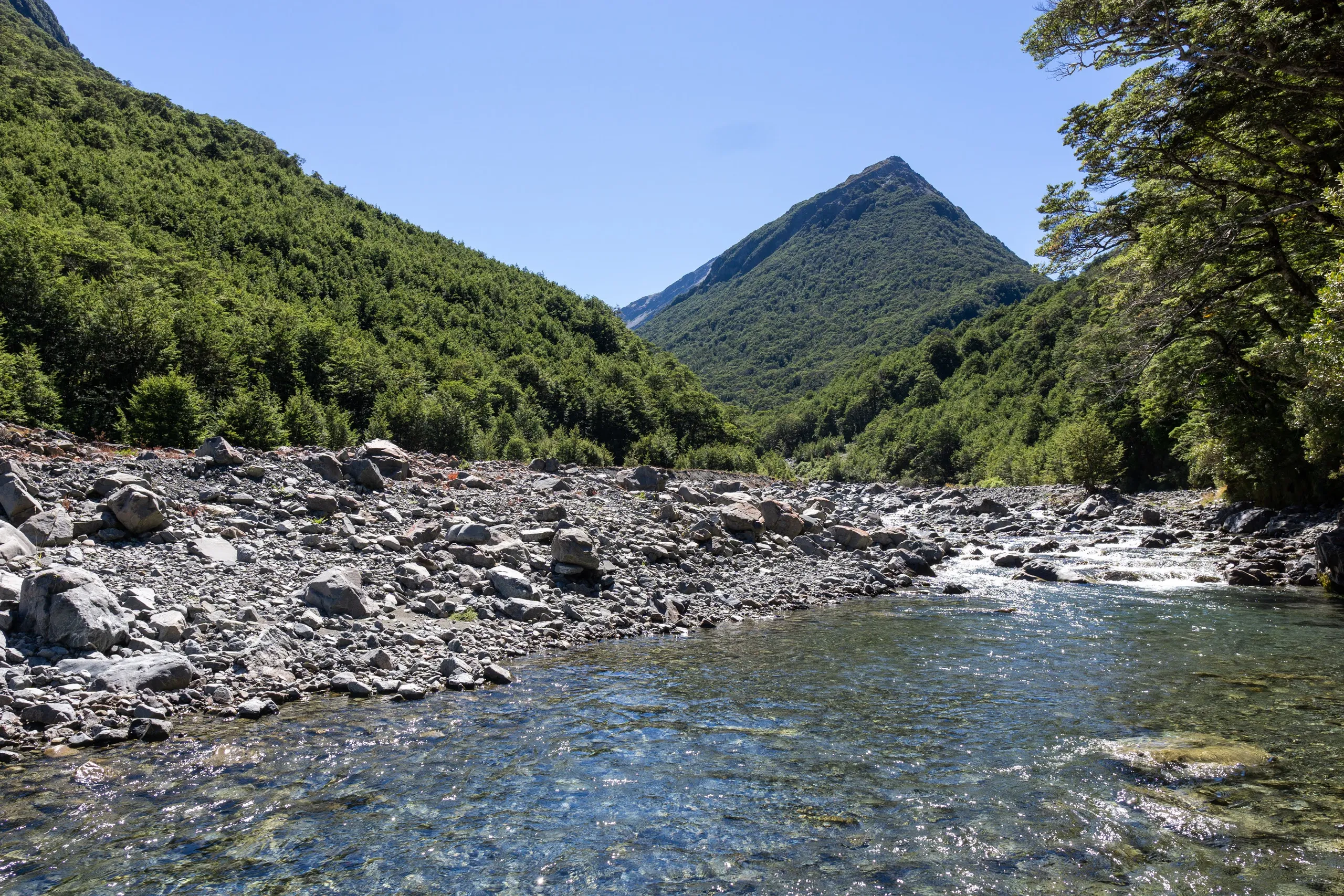 One of many perfect swimming spots along the river