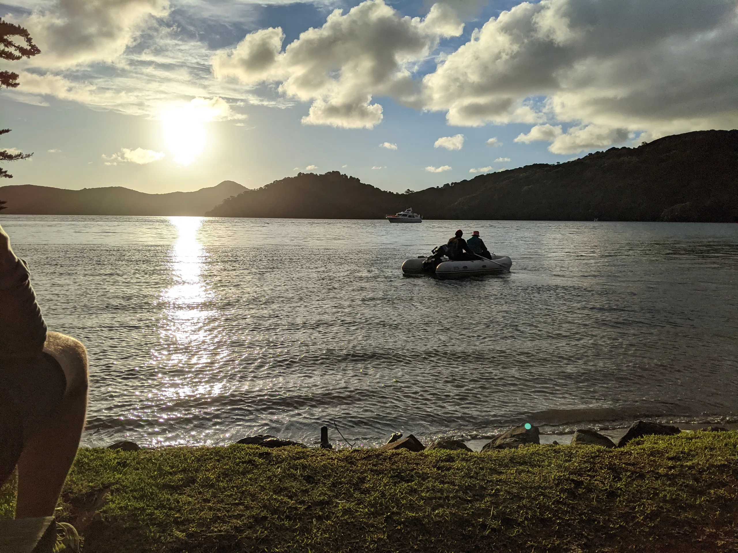 A couple we met at the hut were also walking down to Bush's Beach to get back to their boat anchored in the bay